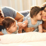 Karanvir Bohra With Wife And Cute Twins Daughters