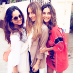 Shibani Dandekar with her sisters