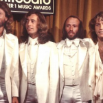 Singer Andy Gibb With Robin, Maurice And Barry The Bee Gees