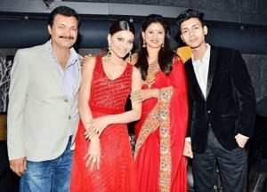 urvashi rautela with family