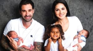 Daniel Weber With Wife Sunny Leone And Children