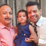 Gaurav Taneja With His Father And Daughter