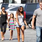 Matt Damon With His Wife And Daughters