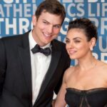 Ashton Kutcher With His Wife Mila Kunis