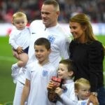 Wayne Rooney With His Wife And Children