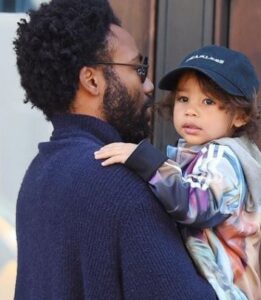 Donald Glover with his son Legend