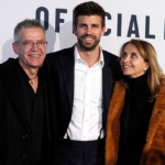 Gerard Pique With His Parents