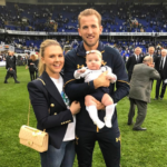 Harry Kane With His Girlfriend And Daughter