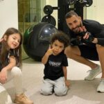 Karim Benzema With His Children