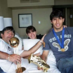 Sergio Agüero Young Age Photo With His Parents