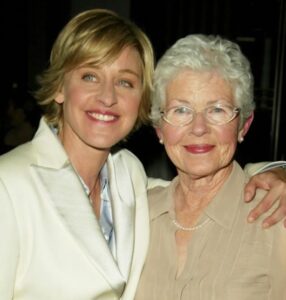 Ellen Degeneres with her mother