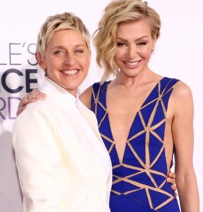 Ellen Degeneres with wife Portia de Rossi