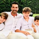 Gianluigi Buffon With His Children