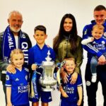 Jamie Vardy With His Father, Wife And Children