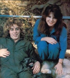 Leif Garrett with his sister