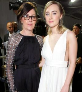 Saoirse Ronan with her mother Monica Ronan