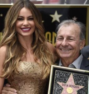 Sofía Vergara with her father