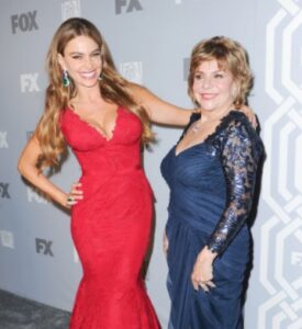 Sofía Vergara with her mother