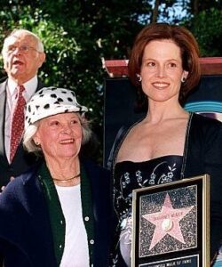 Sigourney Weaver with mother