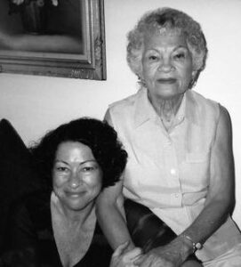 Sonia Sotomayor with her mother