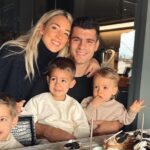 Alvaro Morata With His Family- Wife And Children