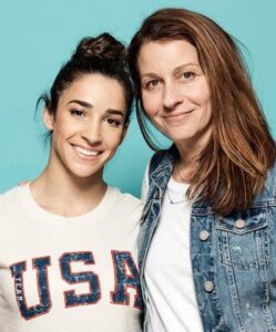 Aly Raisman with her mother