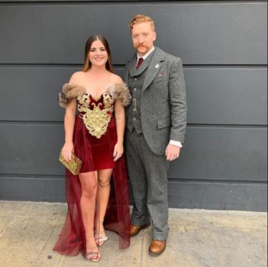 Tyler Childers with his wife Senora May