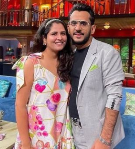 Aman Gupta with his wife