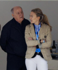 Amancio Ortega with daughter Marta