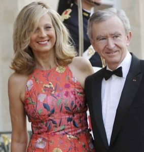 Bernard Arnault with wife Hélène Mercier