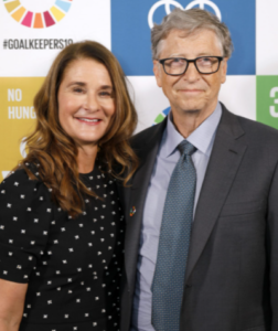 Bill Gates with former wife