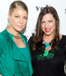 Fergie Duhamel with sister Dana