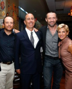 Hugh Jackman with brother Ralph Jackman (extreme left) & friends