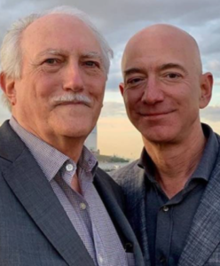 Jeff Bezos with father (step)