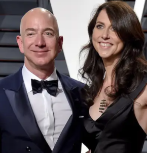 Jeff Bezos with former wife MacKenzie