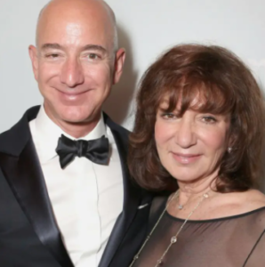 Jeff Bezos with mother