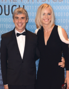 Larry page with wife