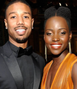 Lupita Nyong'o with her rumoured boyfriend Michael B. Jordan