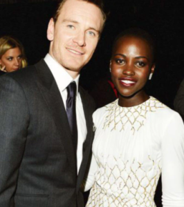 Lupita Nyong'o with her rumoured boyfriend Michael Fassbender