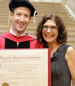 Mark Zuckerberg with mother