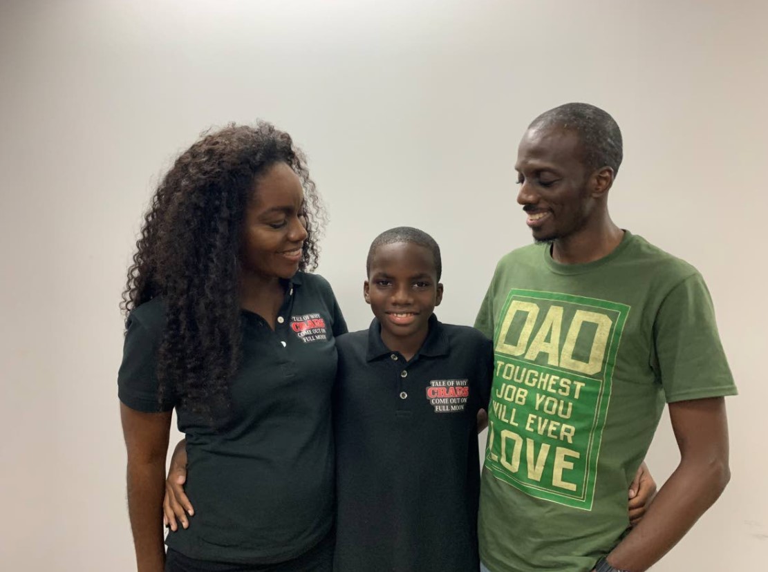 Michael K Williams with his Family