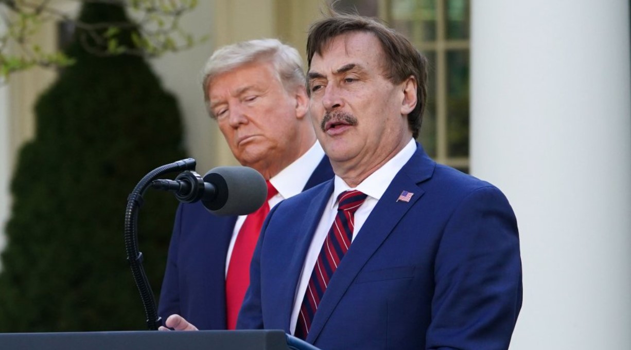 Mike Lindell with Donald Trump