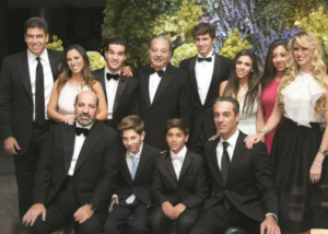 Carlos Slim Helu with children & grandchildren