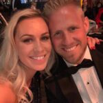 Kasper Schmeichel With His Wife