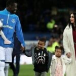 Kurt Zouma With His Wife And Children