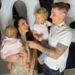 Lucas Digne With His Wife And Children