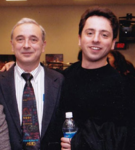 Sergey Brin with father