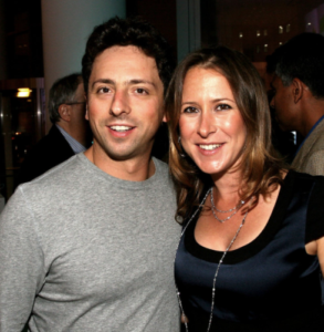 Sergey Brin with former wife Anne Wojcicki