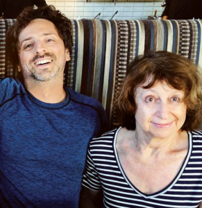 Sergey Brin with mother