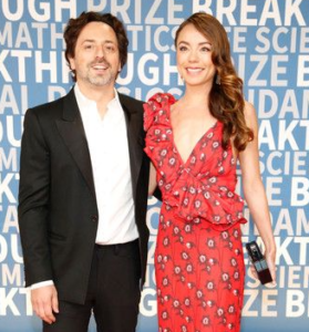 Sergey Brin with wife Nicole Shanahan